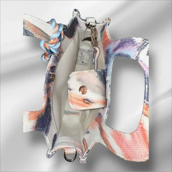 Vince Camuto NWT Orange and Purple Abstract Print Women's Bag - Picture 4 of 8